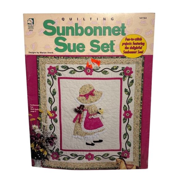 Sunbonnet Sue Quilt Sewing Pattern Book Marian Shenk 2000 House Of White Birches - Picture 1 of 4